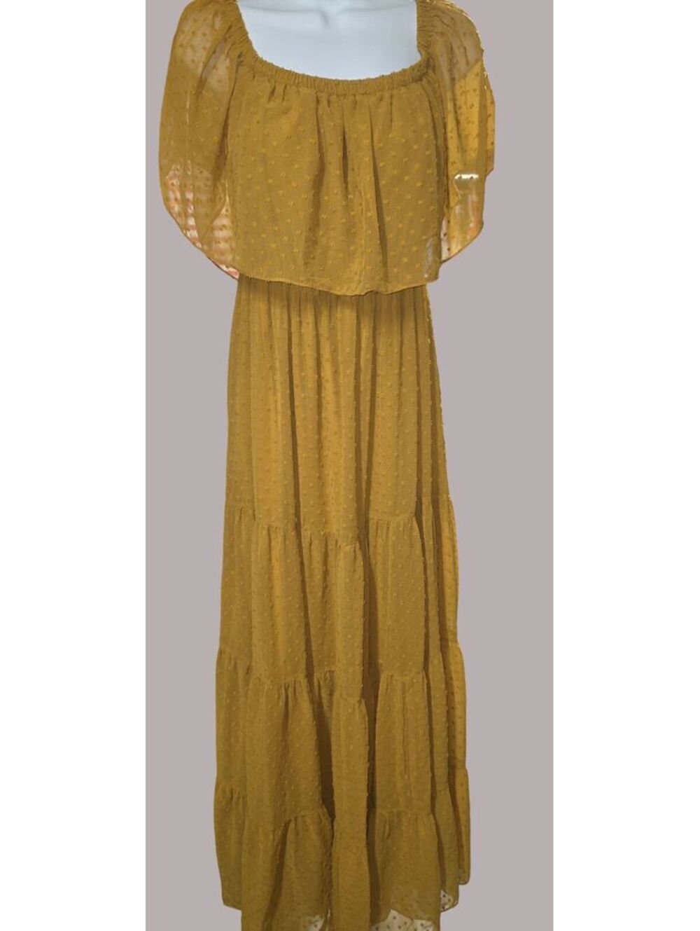 Baltic Born Swiss dot tiered maxi dress, Size Small and medium